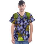 GRAPES 1 Men s V-Neck Scrub Top