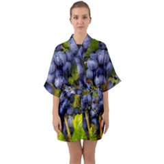 Grapes 1 Quarter Sleeve Kimono Robe by trendistuff