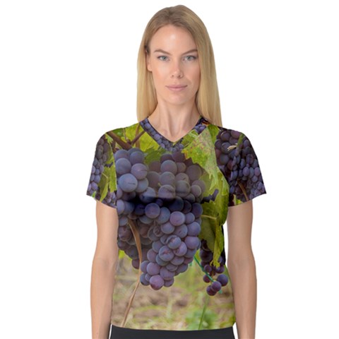 Grapes 4 V-neck Sport Mesh Tee by trendistuff