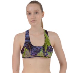 Grapes 4 Criss Cross Racerback Sports Bra by trendistuff