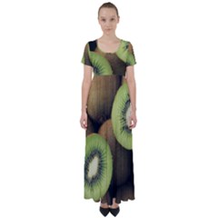 Kiwi 2 High Waist Short Sleeve Maxi Dress by trendistuff