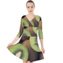 KIWI 2 Quarter Sleeve Front Wrap Dress View1