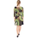 KIWI 2 Quarter Sleeve Front Wrap Dress View2