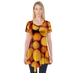 Kumquat 1 Short Sleeve Tunic  by trendistuff