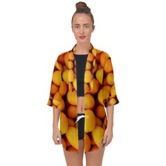 Kumquat 1 Open Front Chiffon Kimono by trendistuff