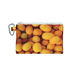 Kumquat 1 Canvas Cosmetic Bag (small) by trendistuff