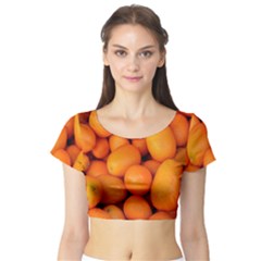 Kumquat 2 Short Sleeve Crop Top by trendistuff