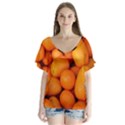 KUMQUAT 2 V-Neck Flutter Sleeve Top View1