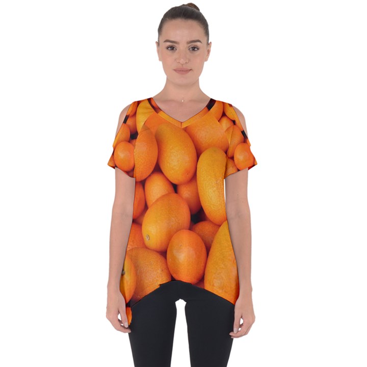 KUMQUAT 2 Cut Out Side Drop Tee