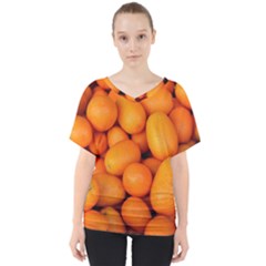 Kumquat 2 V-neck Dolman Drape Top by trendistuff