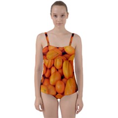 Kumquat 2 Twist Front Tankini Set