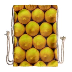 Lemons 1 Drawstring Bag (large) by trendistuff