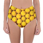 LEMONS 2 Reversible High-Waist Bikini Bottoms