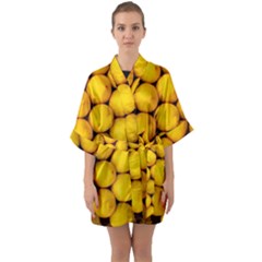 Lemons 2 Quarter Sleeve Kimono Robe