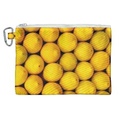 Lemons 2 Canvas Cosmetic Bag (xl) by trendistuff