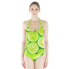 Limes 3 Halter Swimsuit by trendistuff