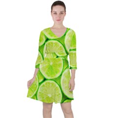 Limes 3 Ruffle Dress