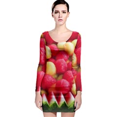 MELON BALLS Long Sleeve Bodycon Dress