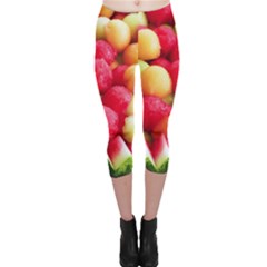 Melon Balls Capri Leggings  by trendistuff