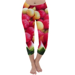 Melon Balls Capri Winter Leggings  by trendistuff