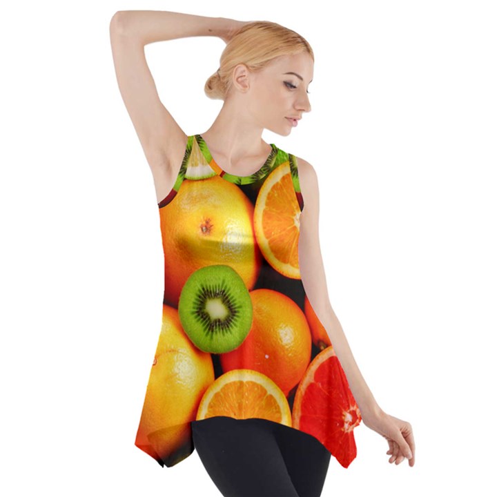 MIXED FRUIT 1 Side Drop Tank Tunic