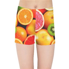 Mixed Fruit 1 Kids Sports Shorts by trendistuff