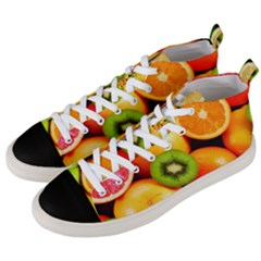 Mixed Fruit 1 Men s Mid-top Canvas Sneakers by trendistuff