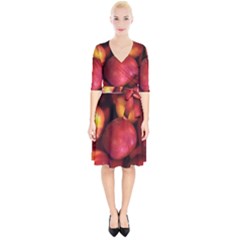 Nectarines Wrap Up Cocktail Dress