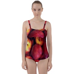 Nectarines Twist Front Tankini Set by trendistuff