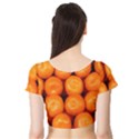 ORANGES 1 Short Sleeve Crop Top View2