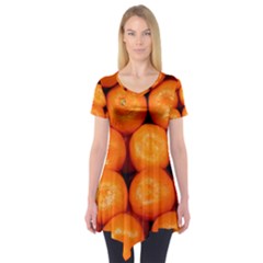 Oranges 1 Short Sleeve Tunic  by trendistuff