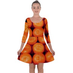 Oranges 1 Quarter Sleeve Skater Dress