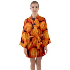 Oranges 1 Long Sleeve Kimono Robe