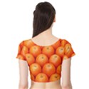 ORANGES 2 Short Sleeve Crop Top View2