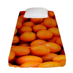 Oranges 3 Fitted Sheet (single Size) by trendistuff