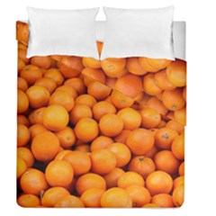 Oranges 3 Duvet Cover Double Side (queen Size) by trendistuff