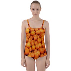 Oranges 3 Twist Front Tankini Set by trendistuff