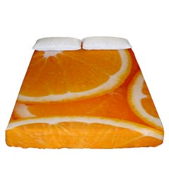 Oranges 4 Fitted Sheet (king Size) by trendistuff