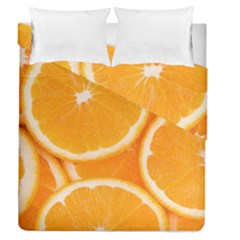 Oranges 4 Duvet Cover Double Side (queen Size) by trendistuff