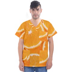 Oranges 4 Men s V-neck Scrub Top