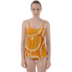 Oranges 4 Twist Front Tankini Set by trendistuff