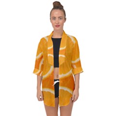 Oranges 4 Open Front Chiffon Kimono by trendistuff