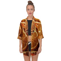 Oranges 5 Open Front Chiffon Kimono by trendistuff