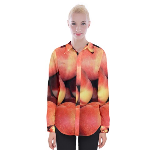 Peaches 1 Womens Long Sleeve Shirt by trendistuff