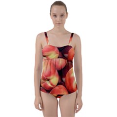 Peaches 1 Twist Front Tankini Set by trendistuff