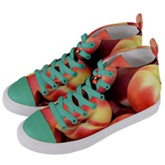 Peaches 1 Women s Mid-top Canvas Sneakers by trendistuff