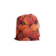 Peaches 2 Drawstring Pouches (small)  by trendistuff