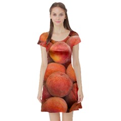 Peaches 2 Short Sleeve Skater Dress by trendistuff