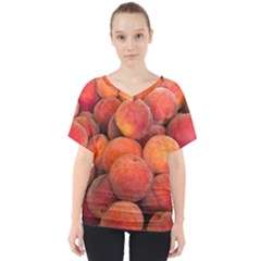 Peaches 2 V-neck Dolman Drape Top by trendistuff