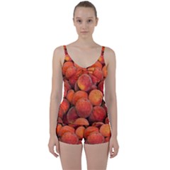 Peaches 2 Tie Front Two Piece Tankini by trendistuff